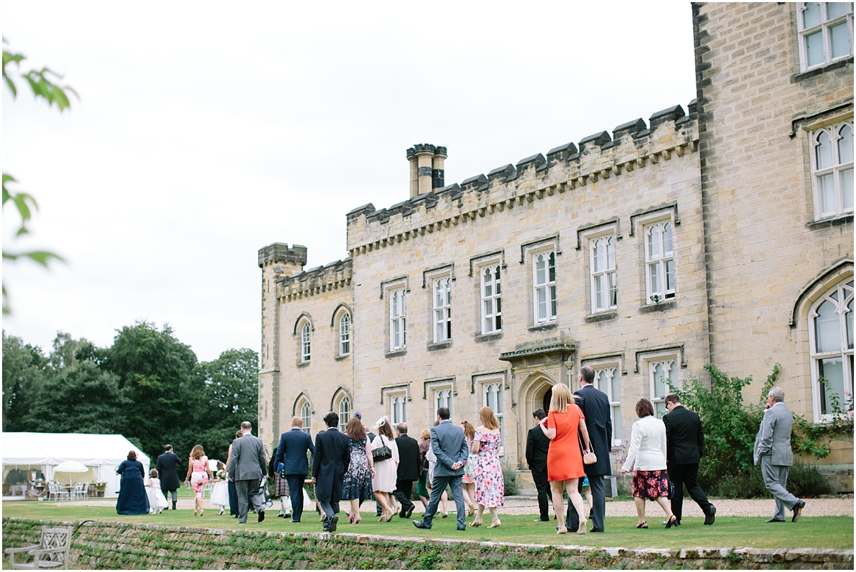 Guests walking to Chiddingstone Castle