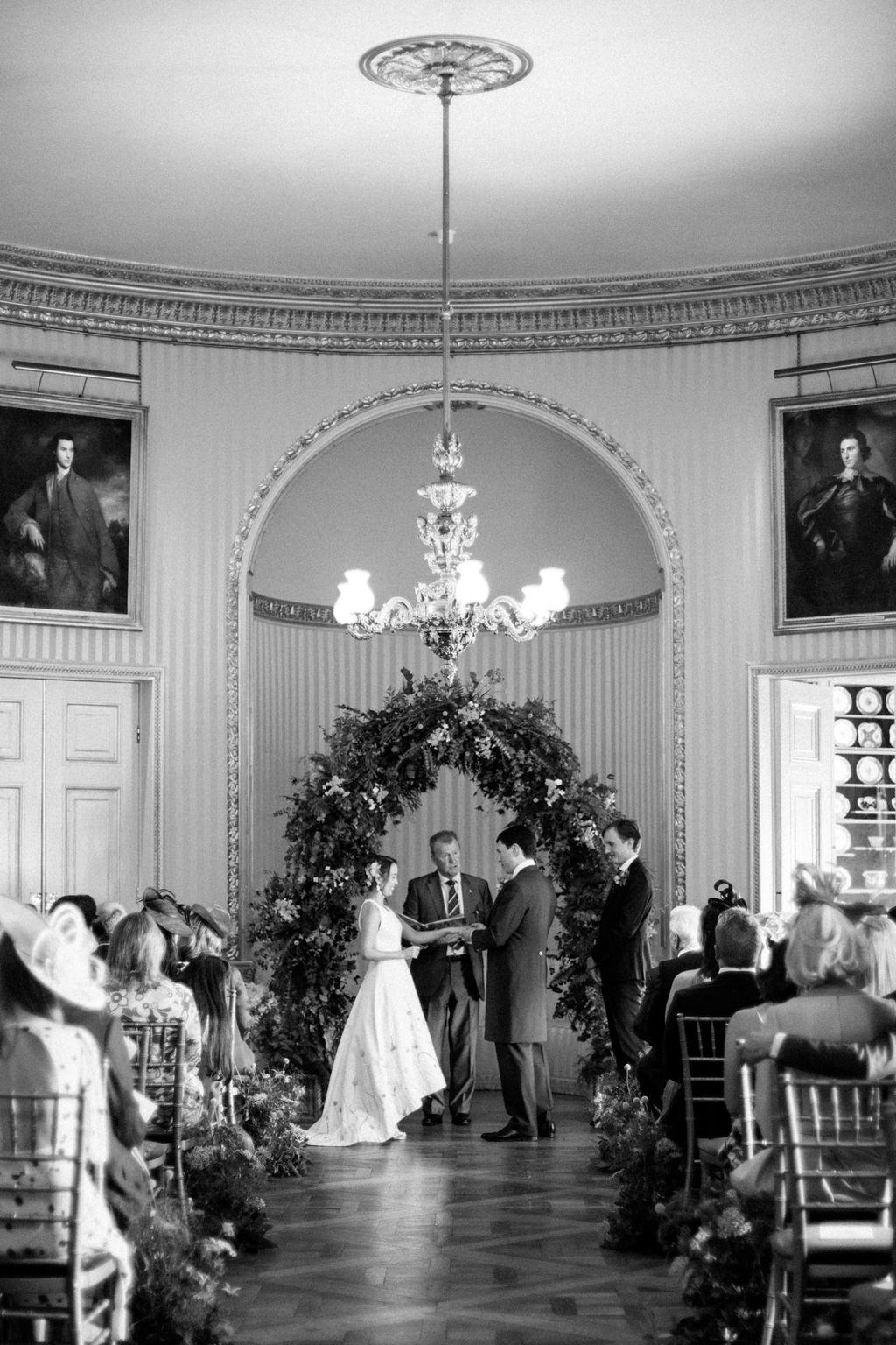 wedding ceremony at Goodwood House