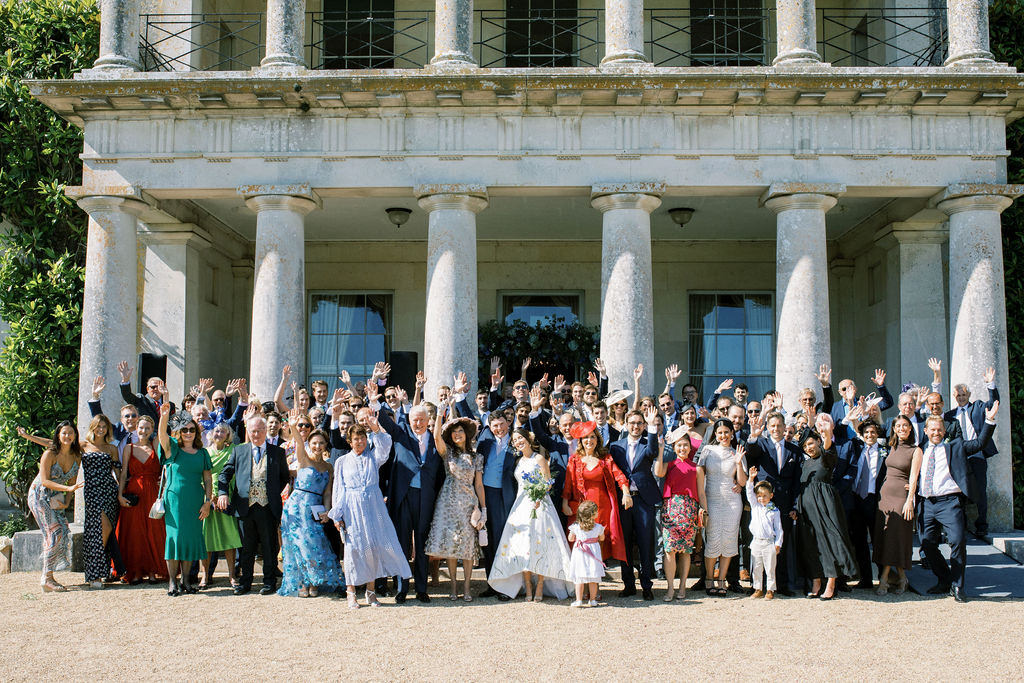 confetti at Goodwood House
