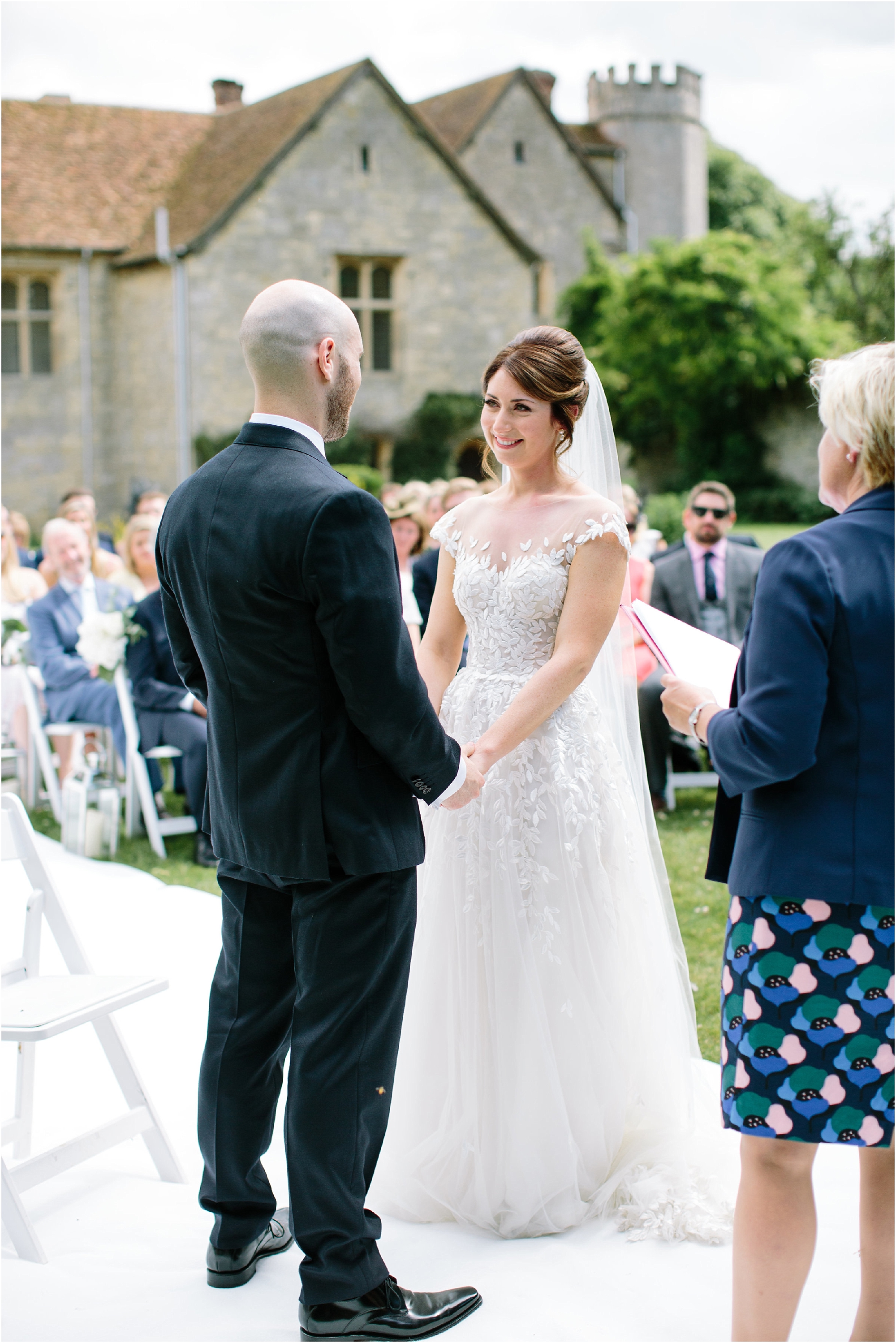Outdoor ceremony at Notley Abbey