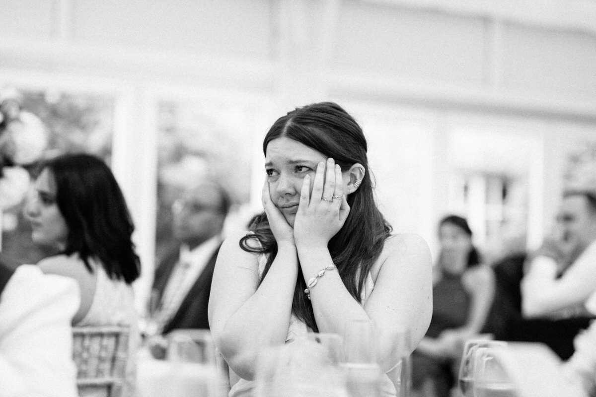 wedding guest crying 
